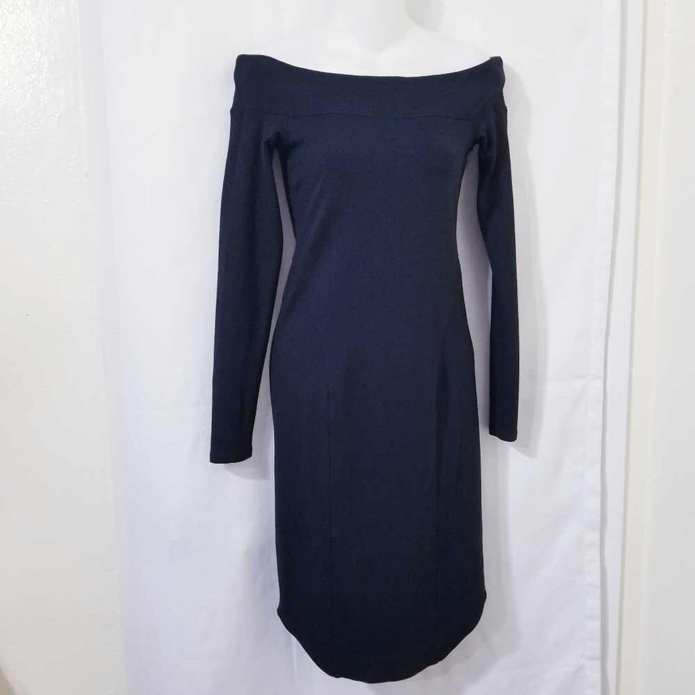 Medi dress, off shoulder